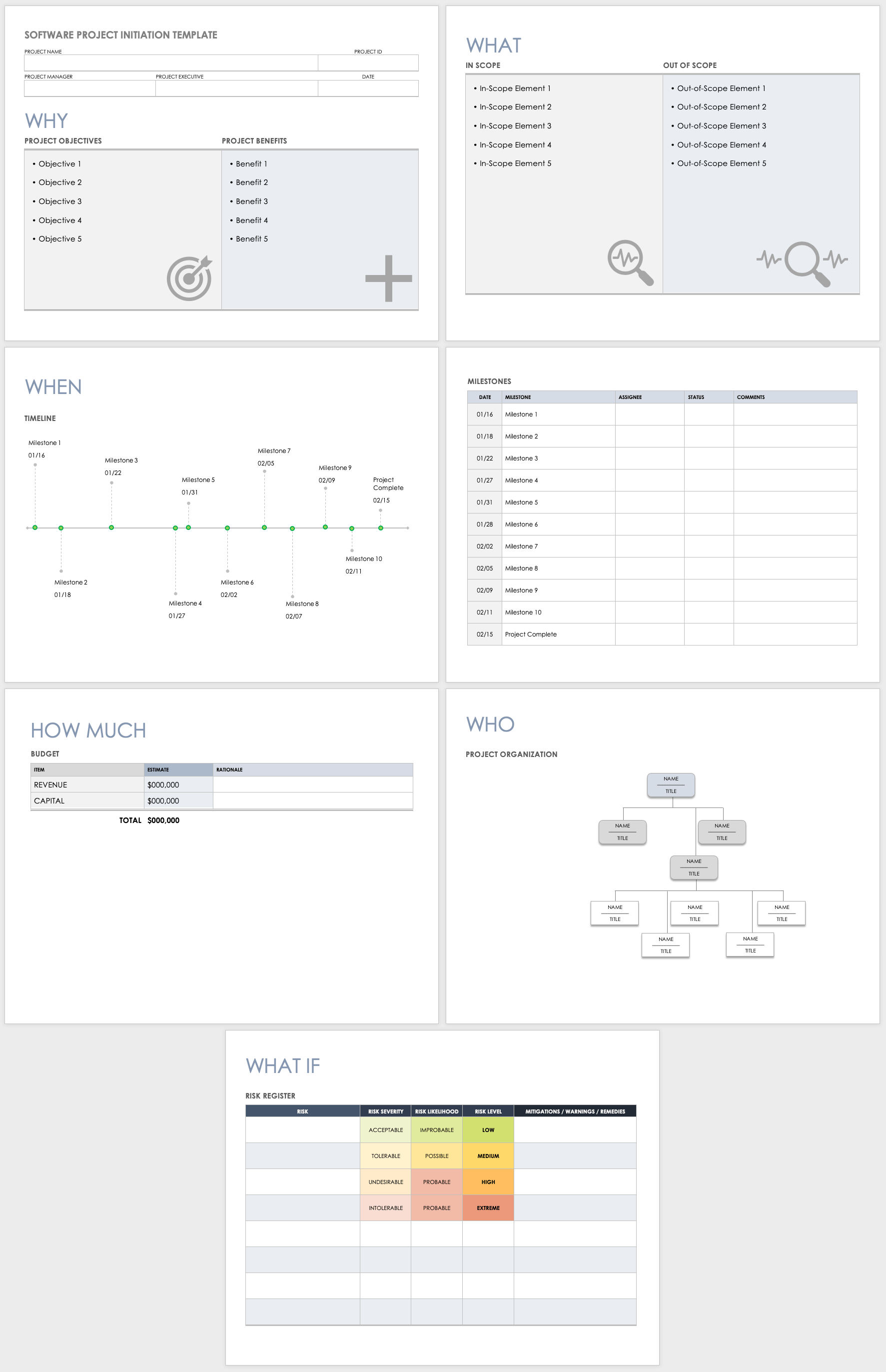 Software Project Initiation Template