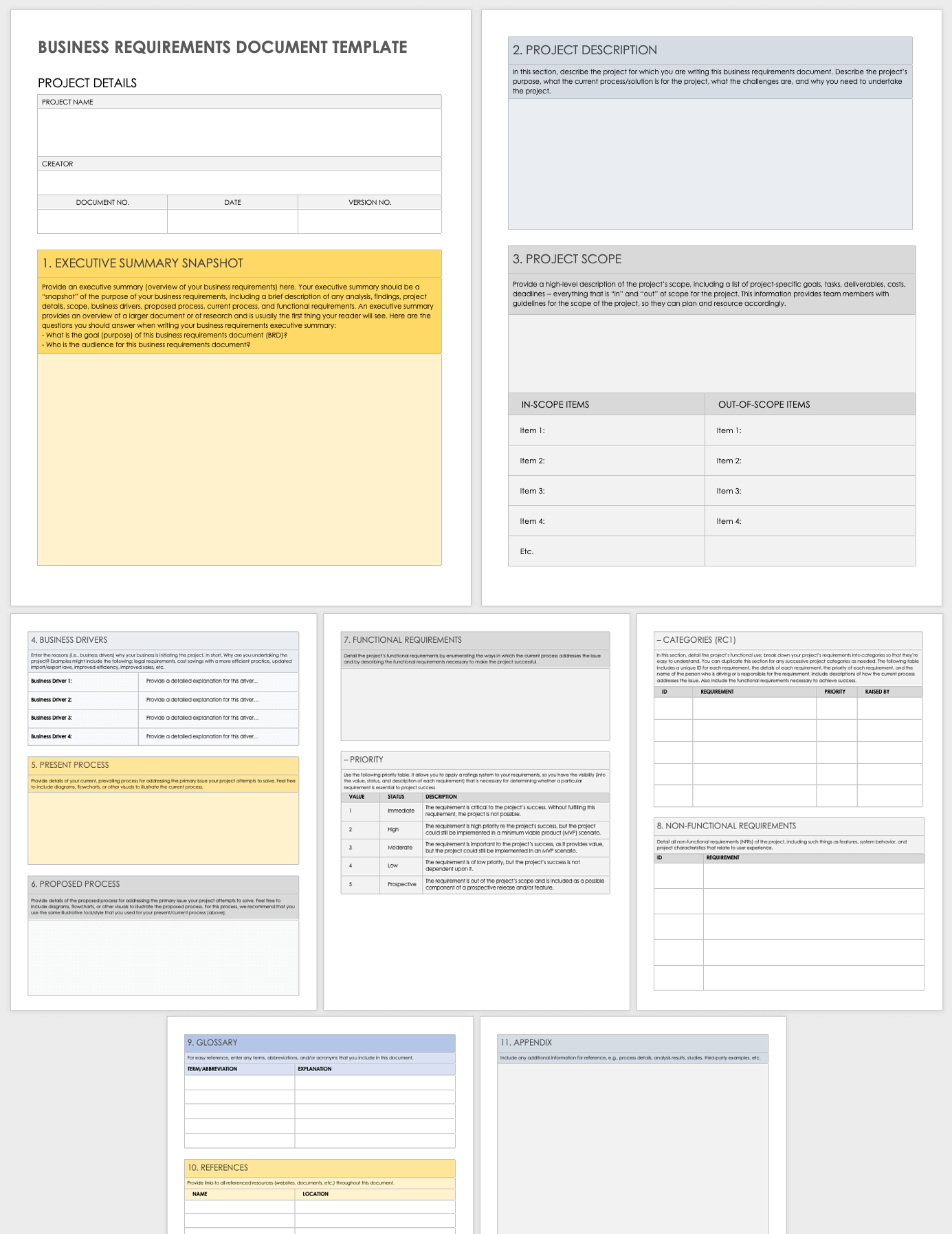 Business Requirements Document Template