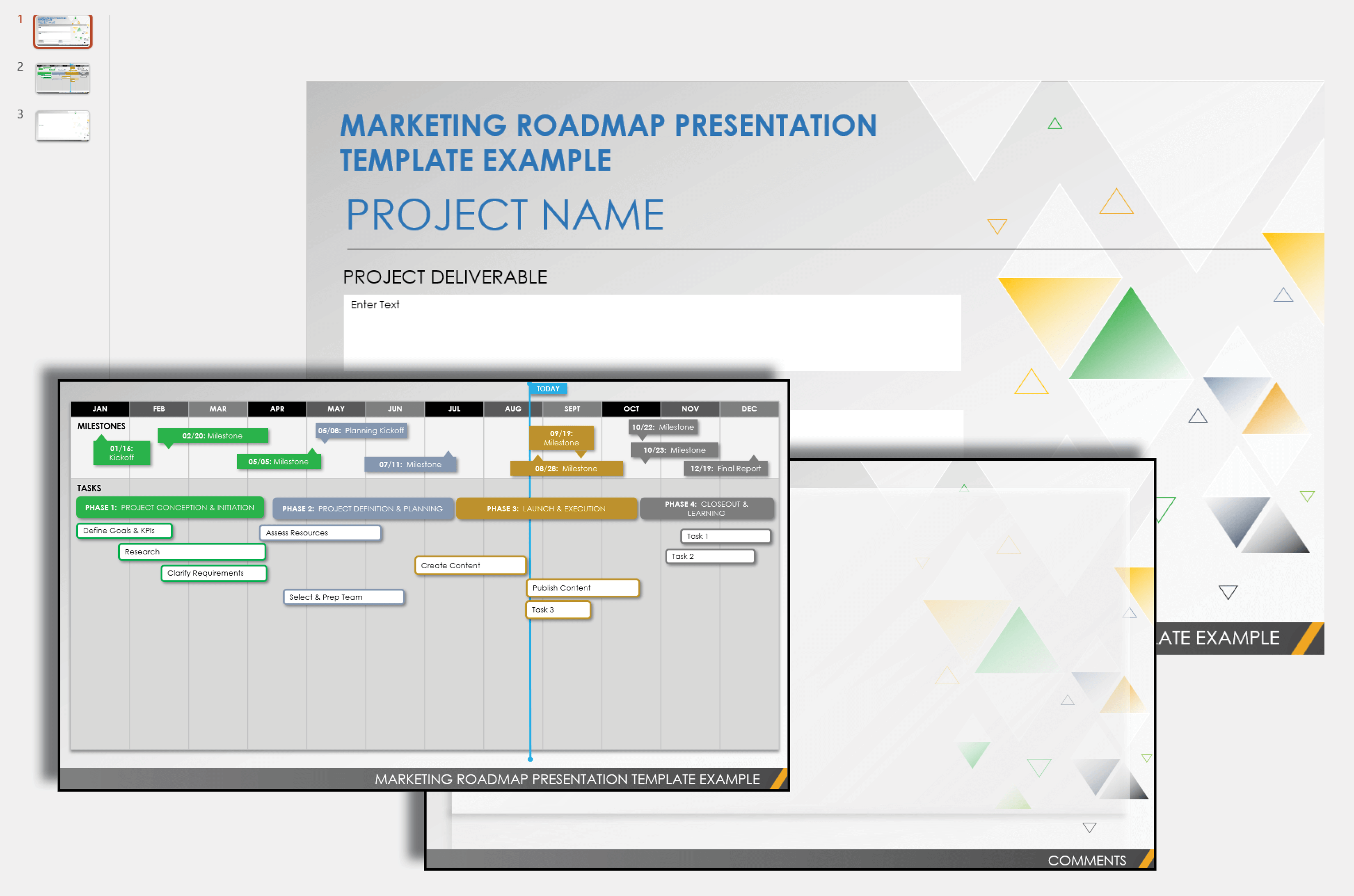 Marketing Roadmap Presentation Template