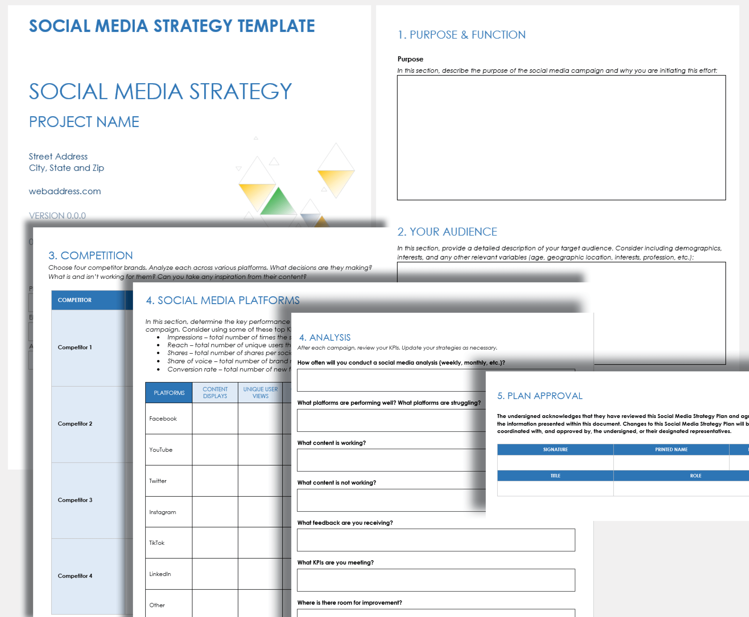 Social Media Strategy Template