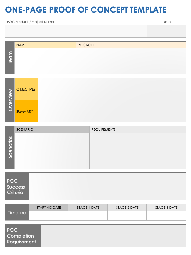 One-Page Proof-of-Concept Template