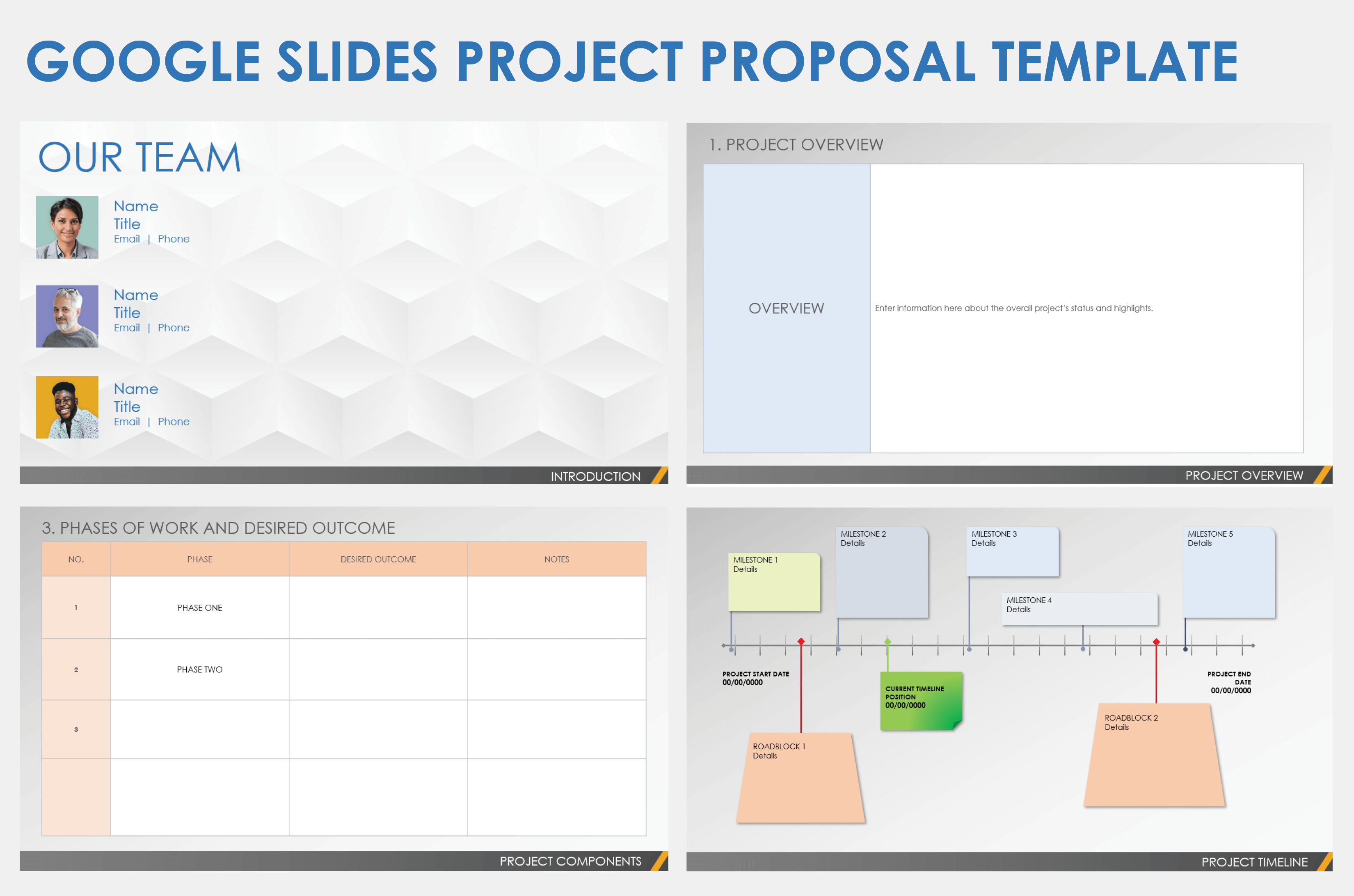 Project Proposal Template Google Slides