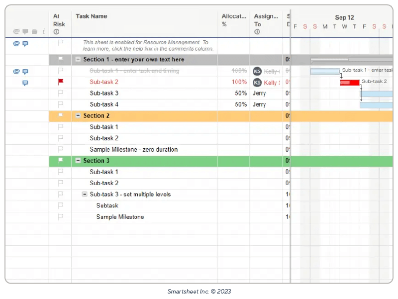 project with resource management