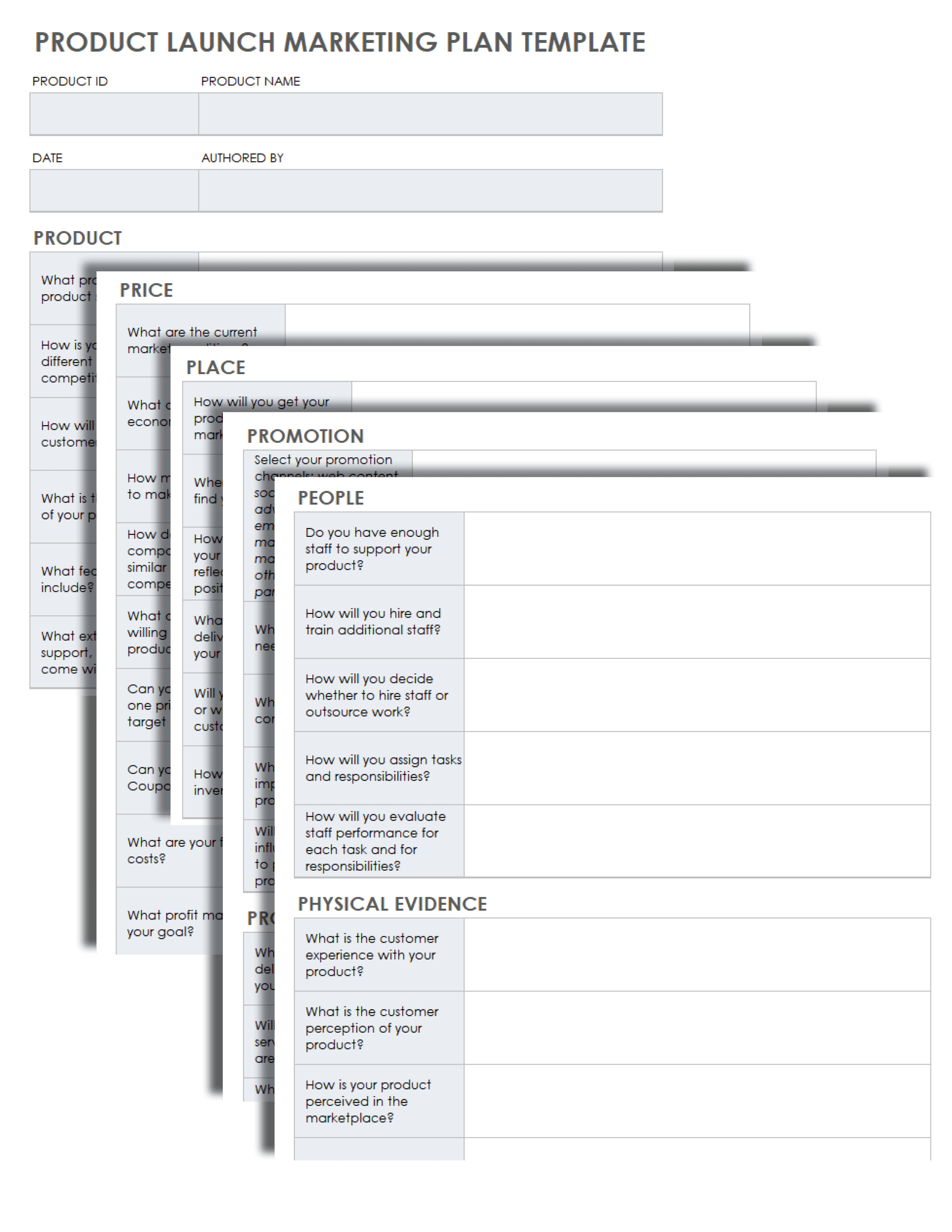 Product Launch Marketing Plan Template